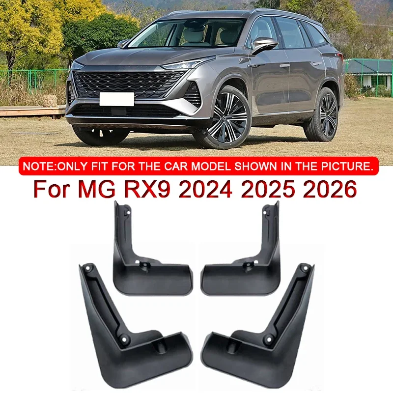 

Fit For MG RX9 2024 2025 2026 Car Styling ABS Car Mud Flaps Splash Guard Mudguards MudFlaps Front Rear Fender Auto Accessories