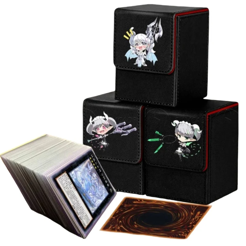 Yu-Gi-Oh! Card Case Labrynth Dark Magician Girl Sky Striker Ace DIY Leather Action Toy Figures Anime Game Collection Storage Box