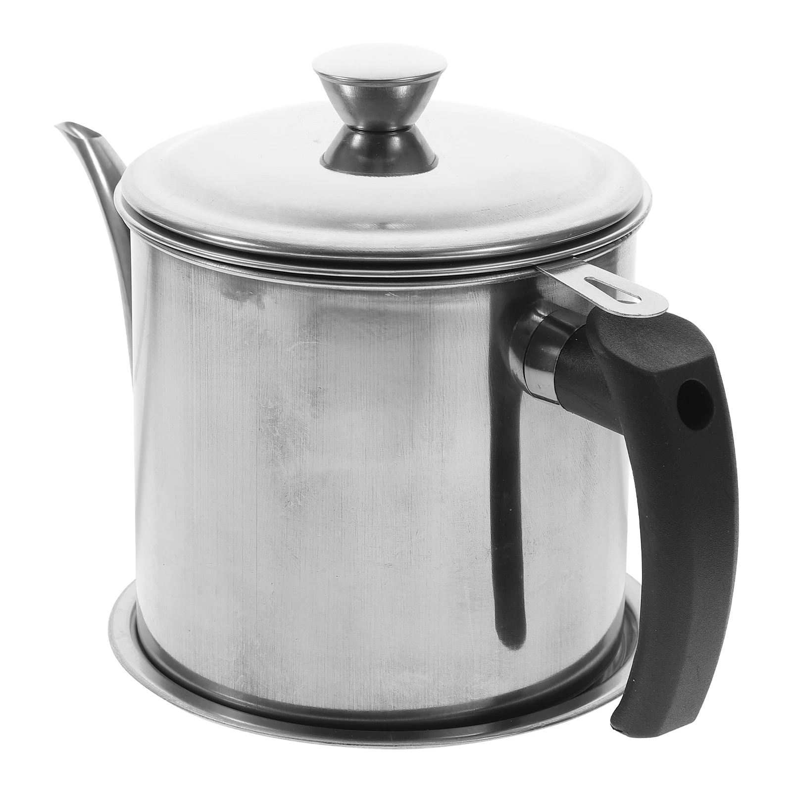 

1 Set Stainless Steel Container Pot With Strainer For Kitchen Dispenser Bacon Grease Can Reusable Storage Container Heavy Duty