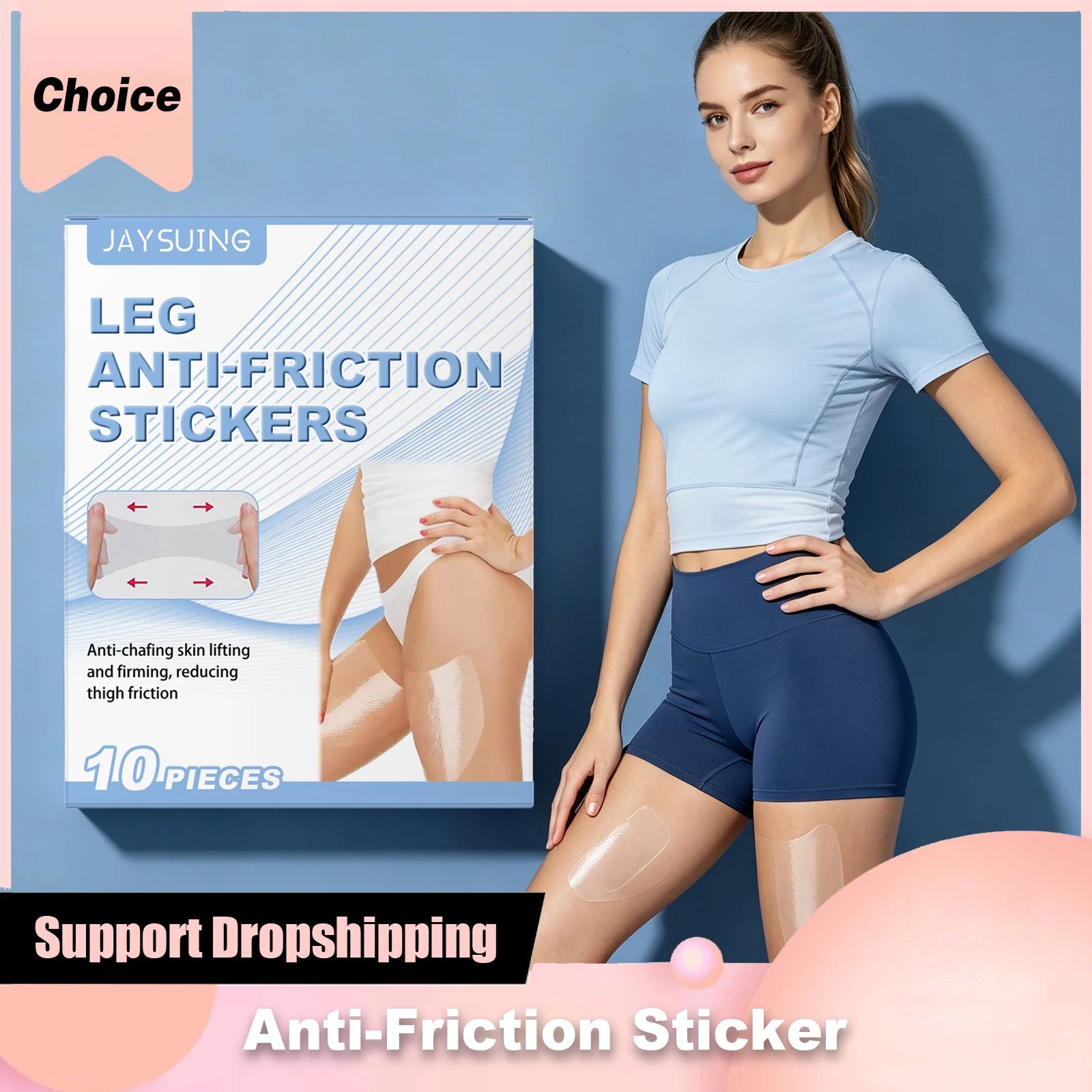 Anti-Friction Patches Invisible Waterproof Sweatproof Thigh Friction Protection Anti-Chafe Disposable Body Anti Chafing Sticker
