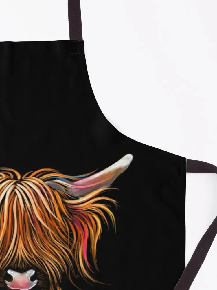 HiGHLaND CoW PRiNT SCoTTiSH ' PoRRiDGe BY SHiRLeY MacARTHuR Apron apron for kitchen women Kitchen items