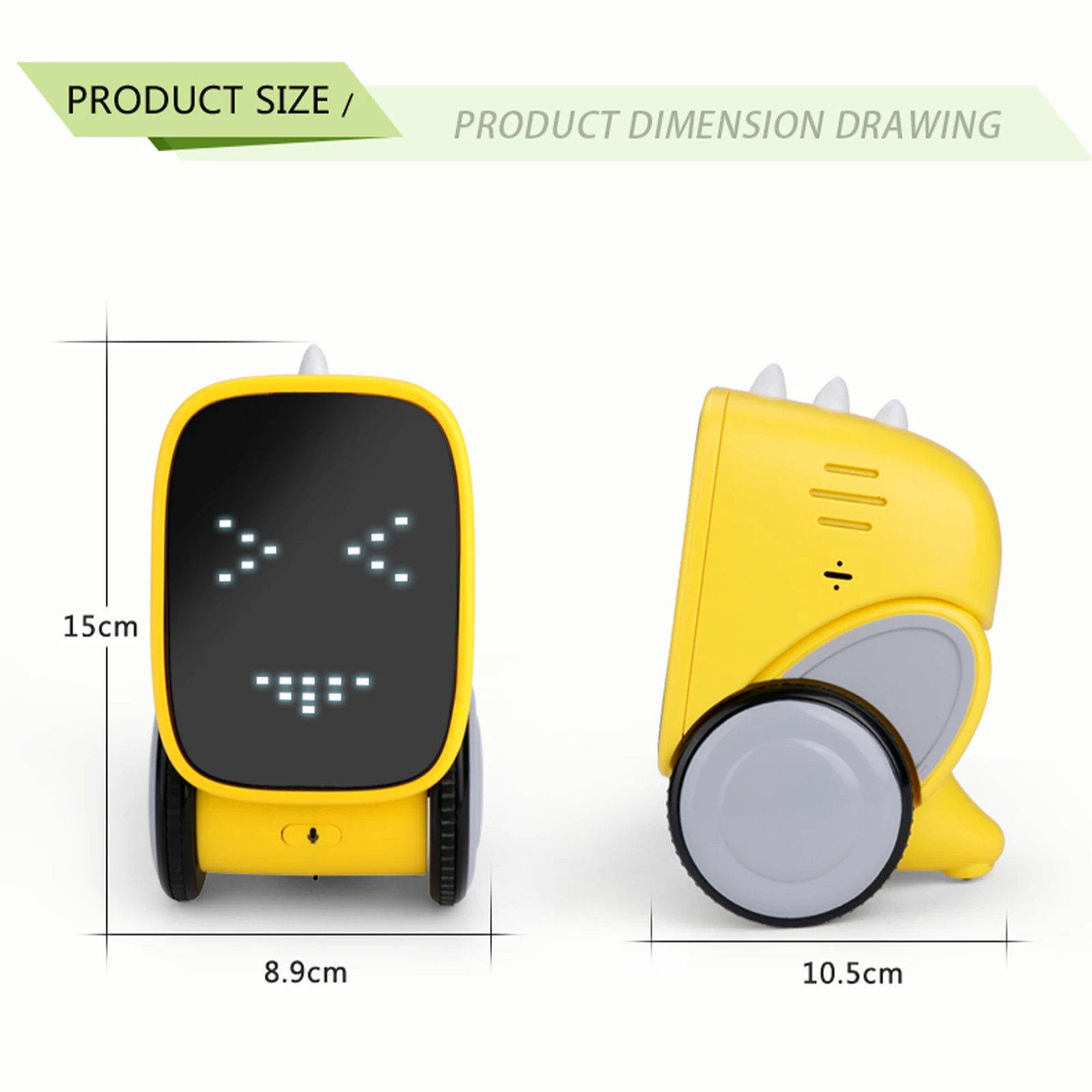 Robot parlant Intelligent avec Expression faciale, enregistrement vocal, capteur tactile, contrôle des gestes, Mini robotique Rechargeable
