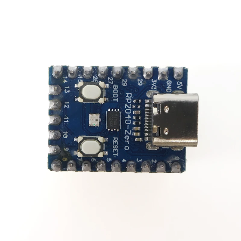 RP2040-Zero Microcontroller Board with Headers | Pre-soldered USB Type-C & Pins | Dual-Core RP2040 for PICO Projects