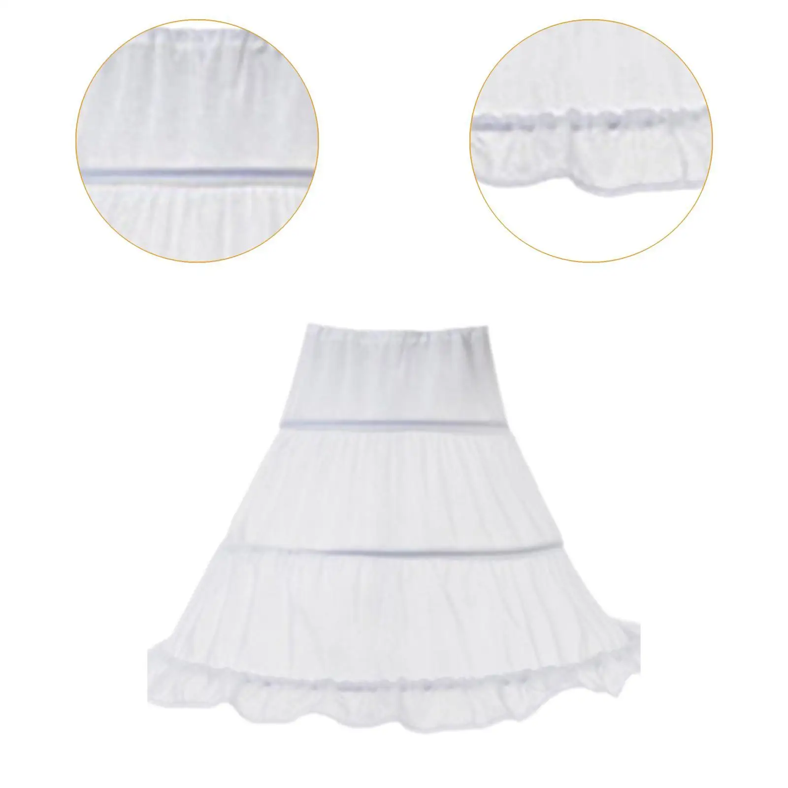 Jupon à 3 cerceaux pour filles, belle jupe Crinoline décorative Lolita pour