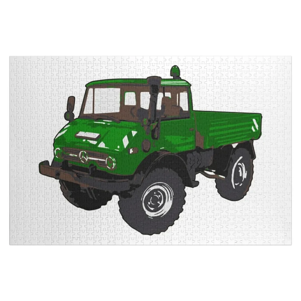 Unimog Green Jigsaw Puzzle Personalized Gift Married Christmas Toys Works Of Art Puzzle