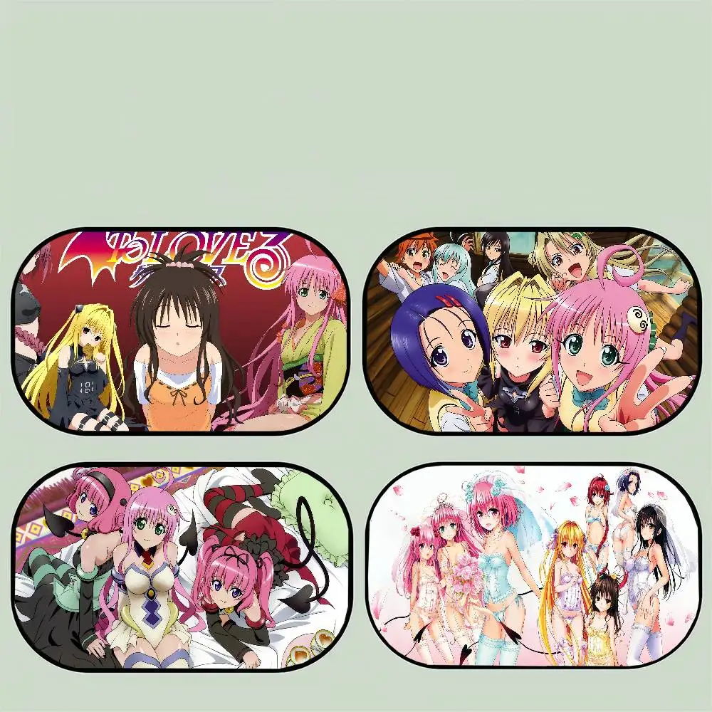 

Аниме T-To Love-Ru автомобильный солнцезащитный козырек, защита от ультрафиолета, электростатическая адсорбция, солнцезащитный козырек на окно автомобиля для детей, уличный солнцезащитный крем