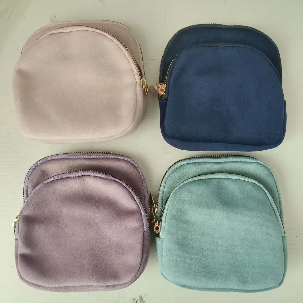 Magnetic Detachable Magnetic Jewelry Case Soft Velvet Two in One Detachable Velvet Pouch Double Layer Compact Size