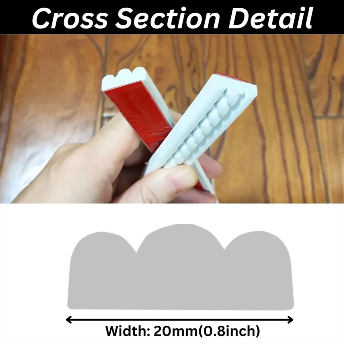 2026 Trend Peel and Stick Molding Trim Self Adhesive Flexible Wall Trim Crown Molding 3d Strip for Tile Wood Wall Panels Picture