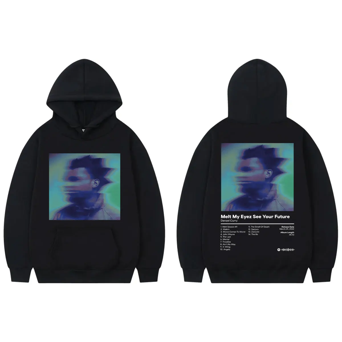 

Rapper Denzel Curry Album Poster Print Hoodie Men's Women Harajuku Hip Hop Hooded Sweatshirts Casual Fashion Oversized Pullovers