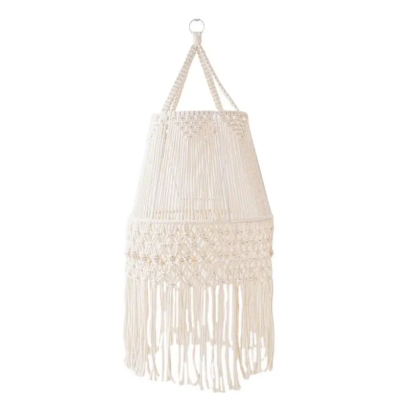 

Macrame Lamp Shade Bohemian Minimalist Pendant Light Cover Tapestry Decor Accessory Room Decor Photo Props For Living Room