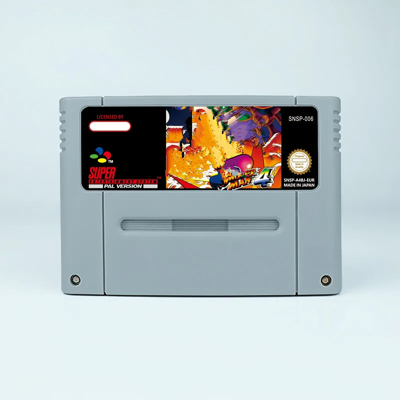 سوبر لعبة Bombermaned 1 2 3 4 5EUR USA16 بت عمل بطاقة الألعاب لخرطوشة لعبة snes وحدة تحكم ألعاب الفيديو