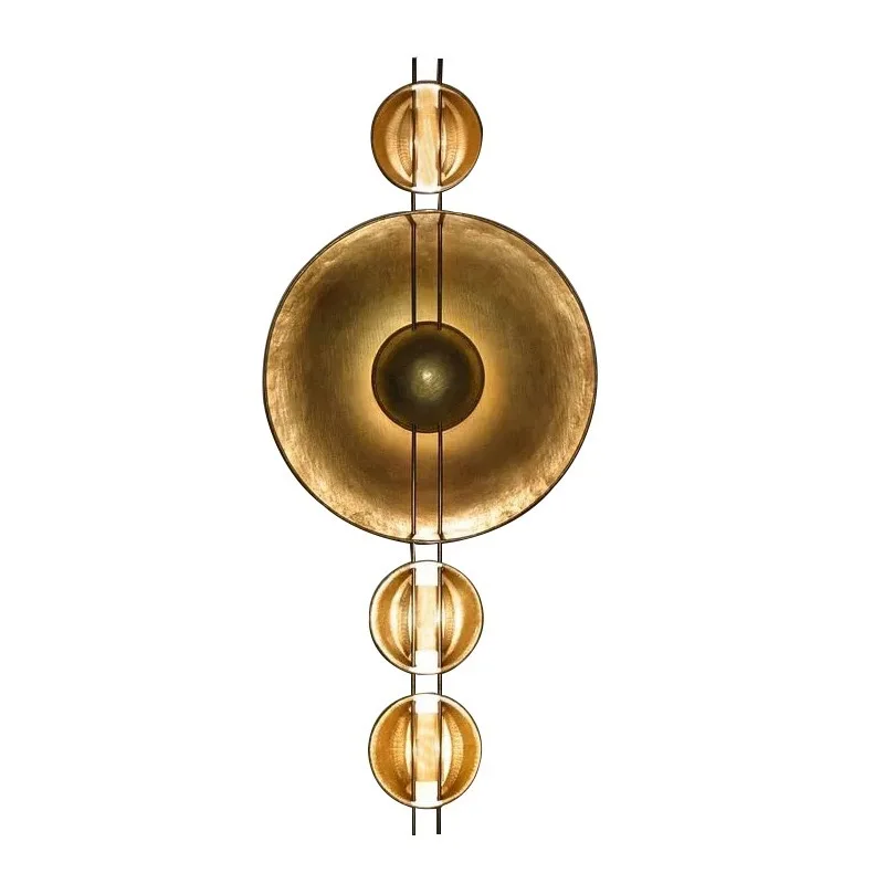 

Gold Metal Art Deco Wall Lights For Foyer Hall Bedroom Creative Lamp Dropshipping