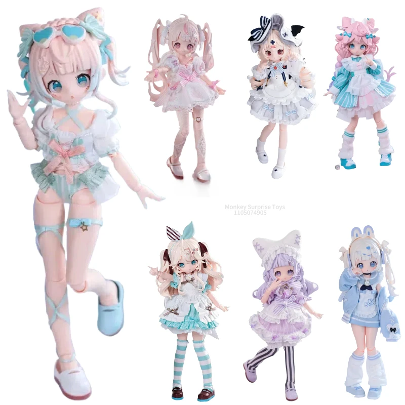 

В наличии OneMore Sugar Girls MJD 1/8 подвижный шарнир слепая коробка игрушки Mystery Box куклы настольный экшн-фигурка аниме-сюрприз подарок