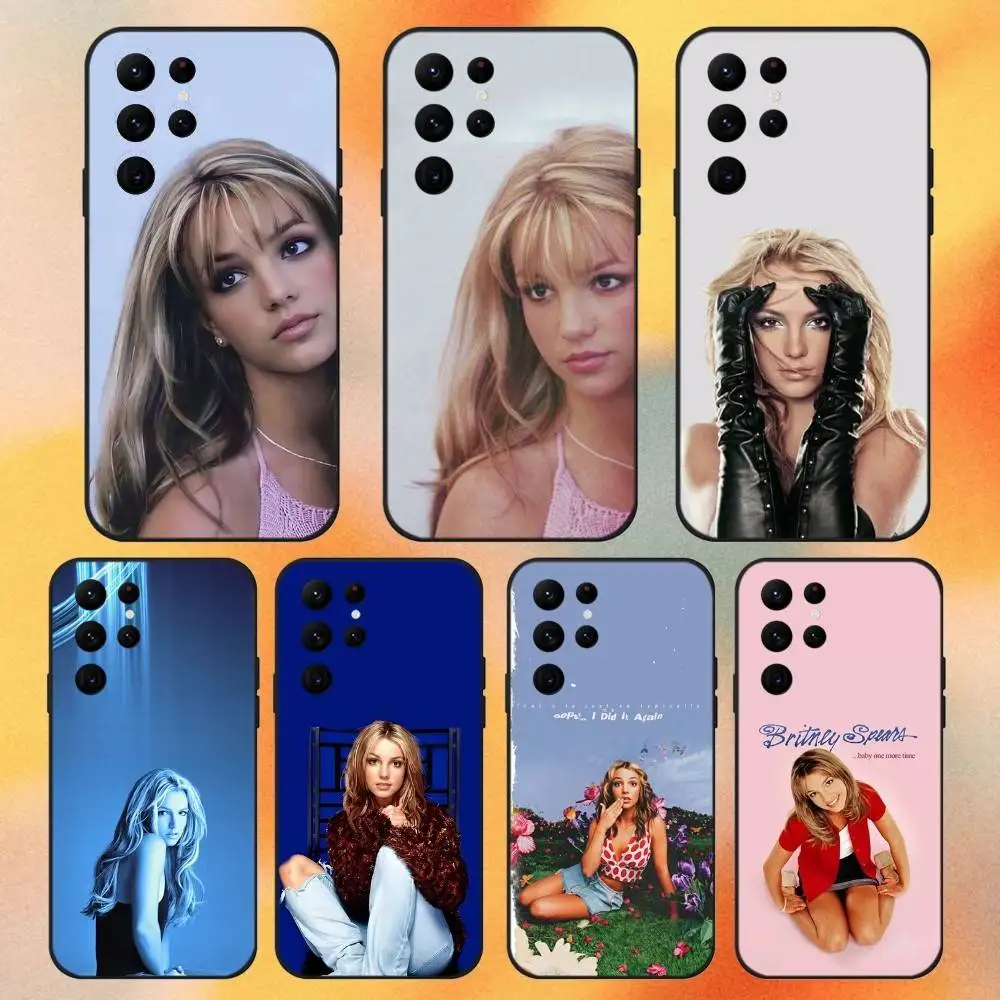 

B-BritneyS Spears Toxic Phone Case For Samsung S 25,24,23,22,30,21,10,9,Ultra,Plus,Lite,FE,4,5G Black Soft Case