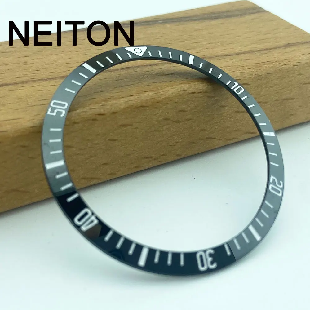 NEITON 37mm Ceramic Bezel Insert For 39mm Mens Watch Watches Replace Accessories Watch Face Watch Bezel Inserts Different