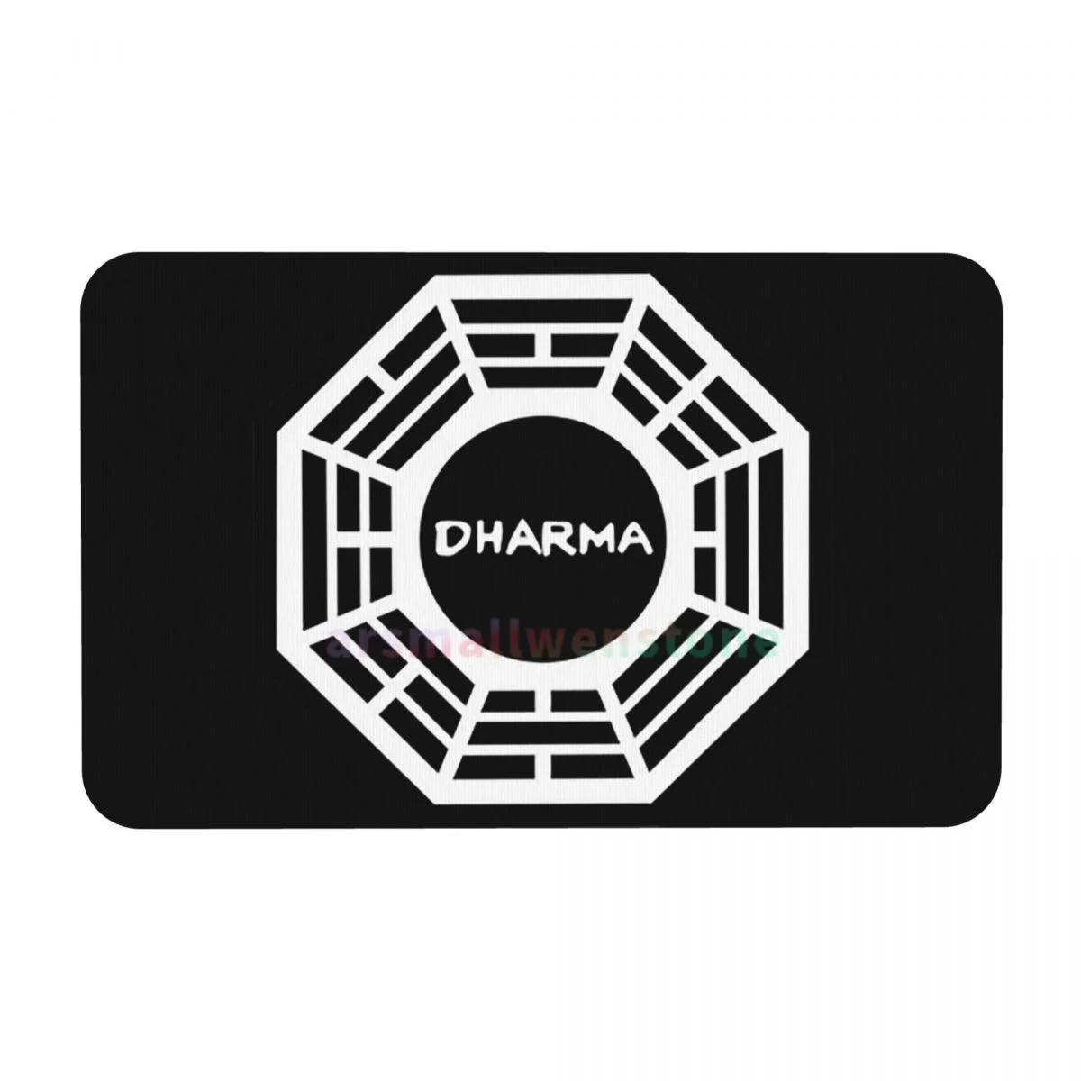 Dharma Initiative Logo (Lost TV Show) Diatom mud cushion absorbent quick drying mat bathroom door mat toilet diatomaceous earth