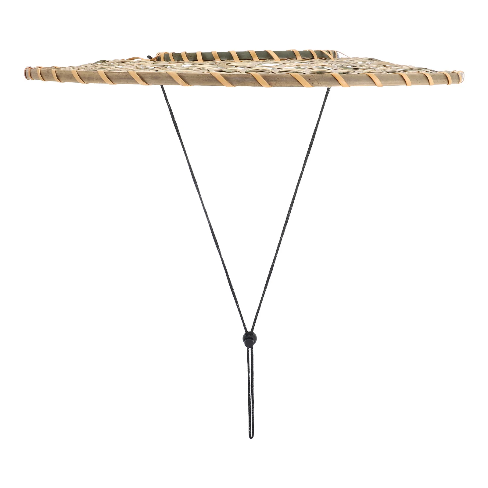 

1pc Bamboo Conical Traditional Asian Rain Hat For Adult Lightweight Hollow Woven Cosplay Party Prop Performance Oriental Farmer