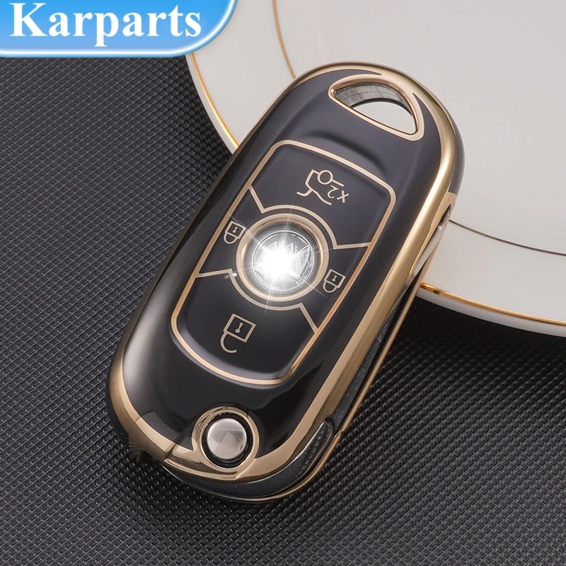 

TPU Car Key Case Cover Shell For Buick VERANO ENCORE GX GL6 2018 2019 2020 For Opel Vauxhall Astra K Corsa E Protector Keychain