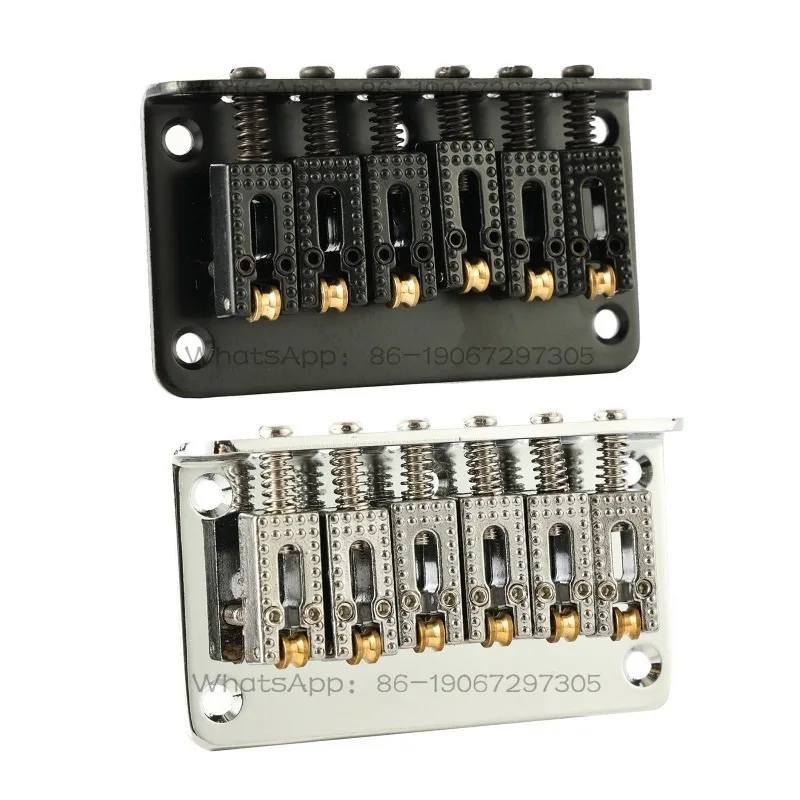 6-String 78mm Ball Code Piano Bridge Electric Guitar Tail Pipe Top Load Bridge String Bridge Pull String Plate
