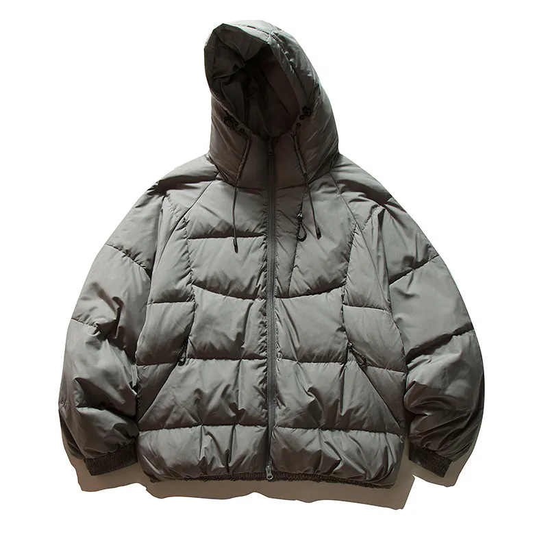 

Retro Sle ort down Jaet with Hood Waterproof White Du down Warm Casual ex Outerwear for Men And Women