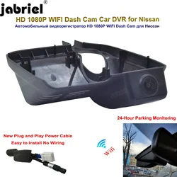 HD Wifi Car DVR 24H Dash Cam Front and Rear Camera for Nissan qashqai j12 j11 j10 2015 2016 2017 2018 2019 2020 2021 2022 EDR