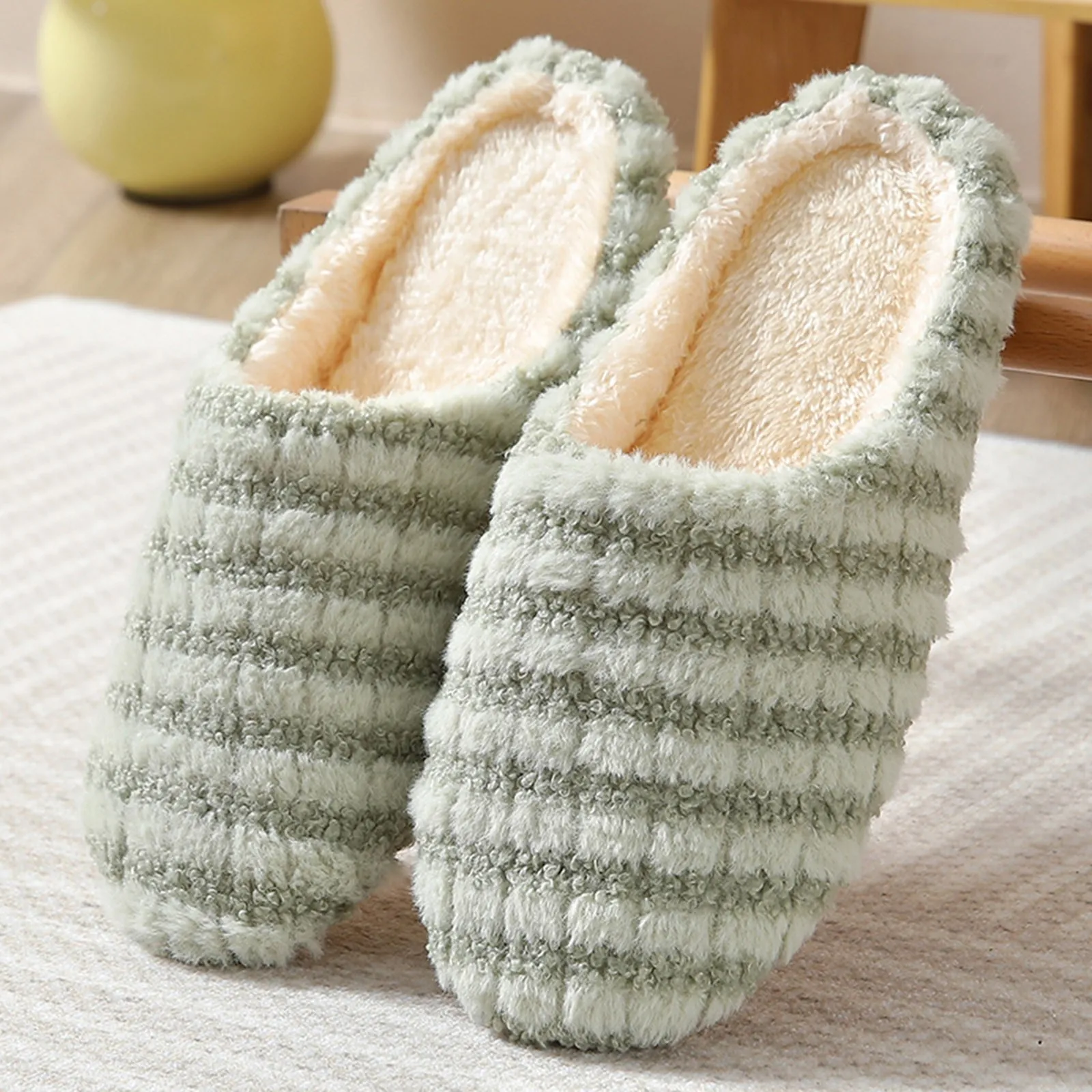 Japanese Spring Autumn Winter Couple Mute Soft Bottom Home Slippers Men And Women Wooden Floor Comfy House Slippers for Women