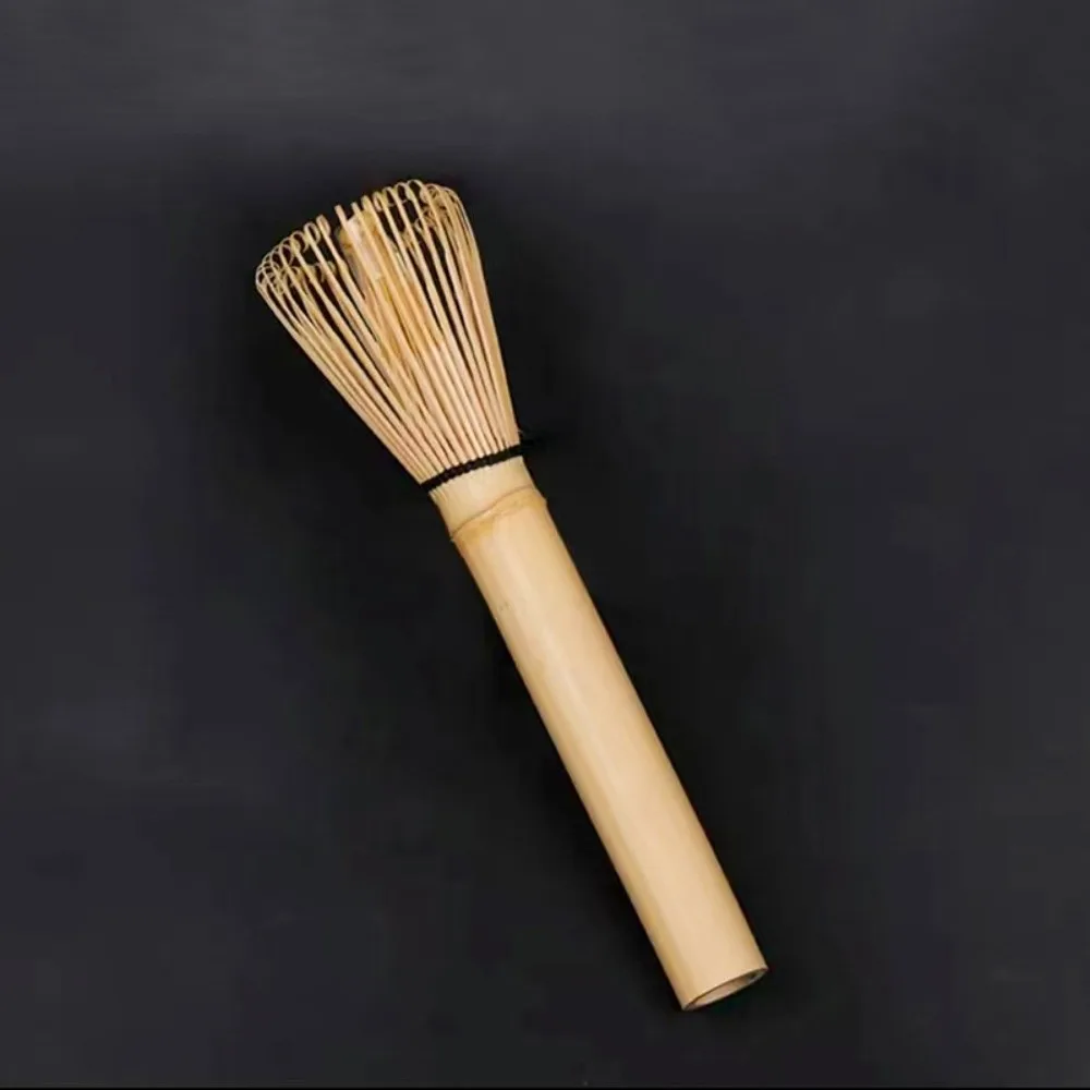 Japanese Style Matcha Whisk with Long Handle Portable Stirring Brush Matcha Powder Brush Tool Traditional Handmade