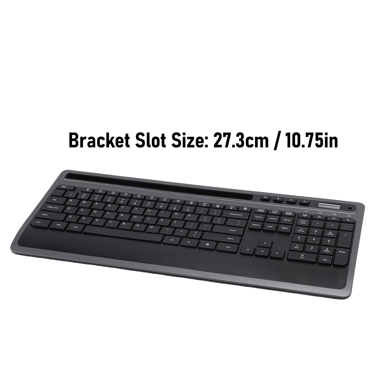 2.4G draadloos computertoetsenbord Draadloos toetsenbord Muiscombinatie Efficiënte 6-knops verstelbare DPI met telefoontablethouder voor pc