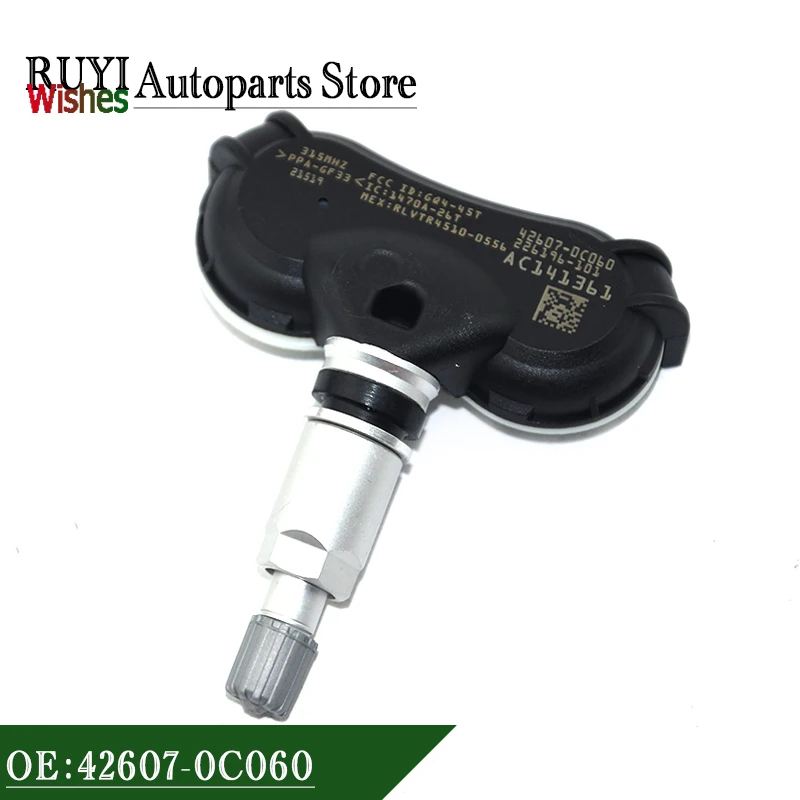 1PCS 42607-0C060 42607-0C080 TPMS Tire Pressure Sensor For Toyota Sequoia Tundra Sienna 315MHz 426070C060 426070C080