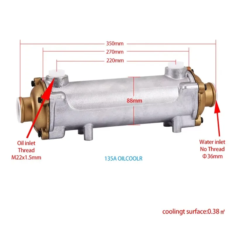 Fabricação nova chegada caixa de engrenagens marinha refrigerador de óleo planta caixa de engrenagens refrigerador de óleo para motor marinho