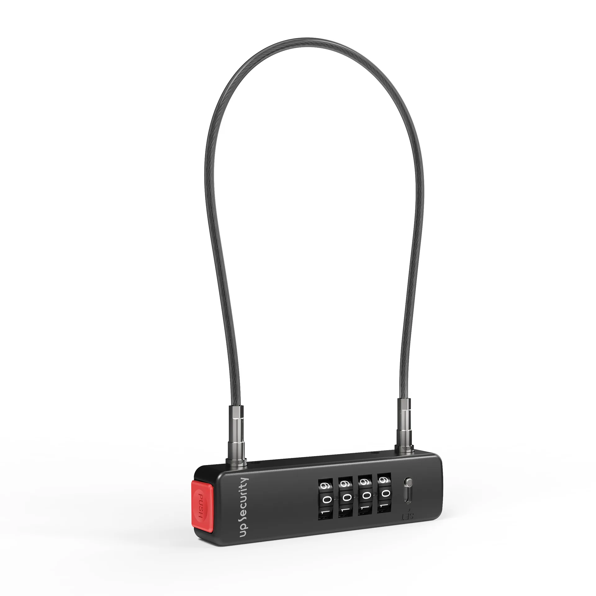 قطر السلك سميك سلك حبل قفل دفع قضيب قفل مجمع رقمي متعدد الأغراض، خوذة دراجة مضادة للسرقة