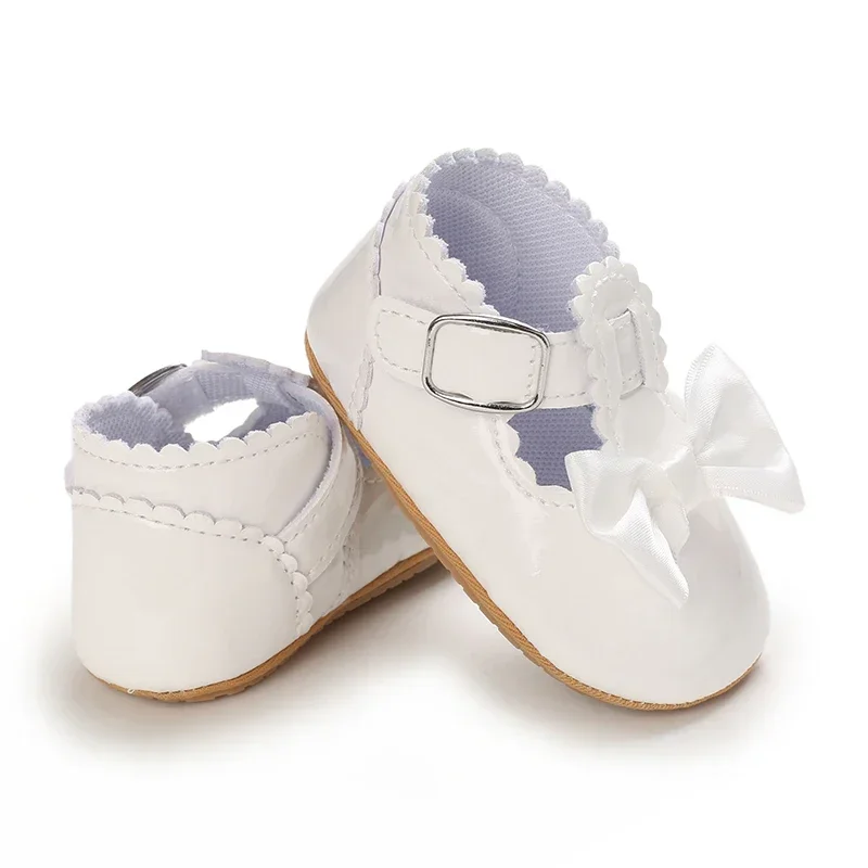 Süße weiße Spitze Baby Mädchen Prinzessin Schuhe Baby Mokassins Moccs Schuhe Schleife Fransen Gummisohlen rutschfeste Schuhe Krippenschuhe – Detail 32