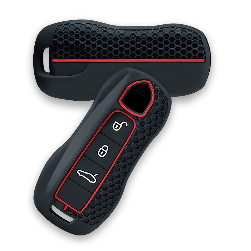 Funda de Silicona para Llave de Coche Porsche Cayenne 958 911 Lepin 996 Macan Boxster Panamera 997 944 924 Panamera 718 971 9YA