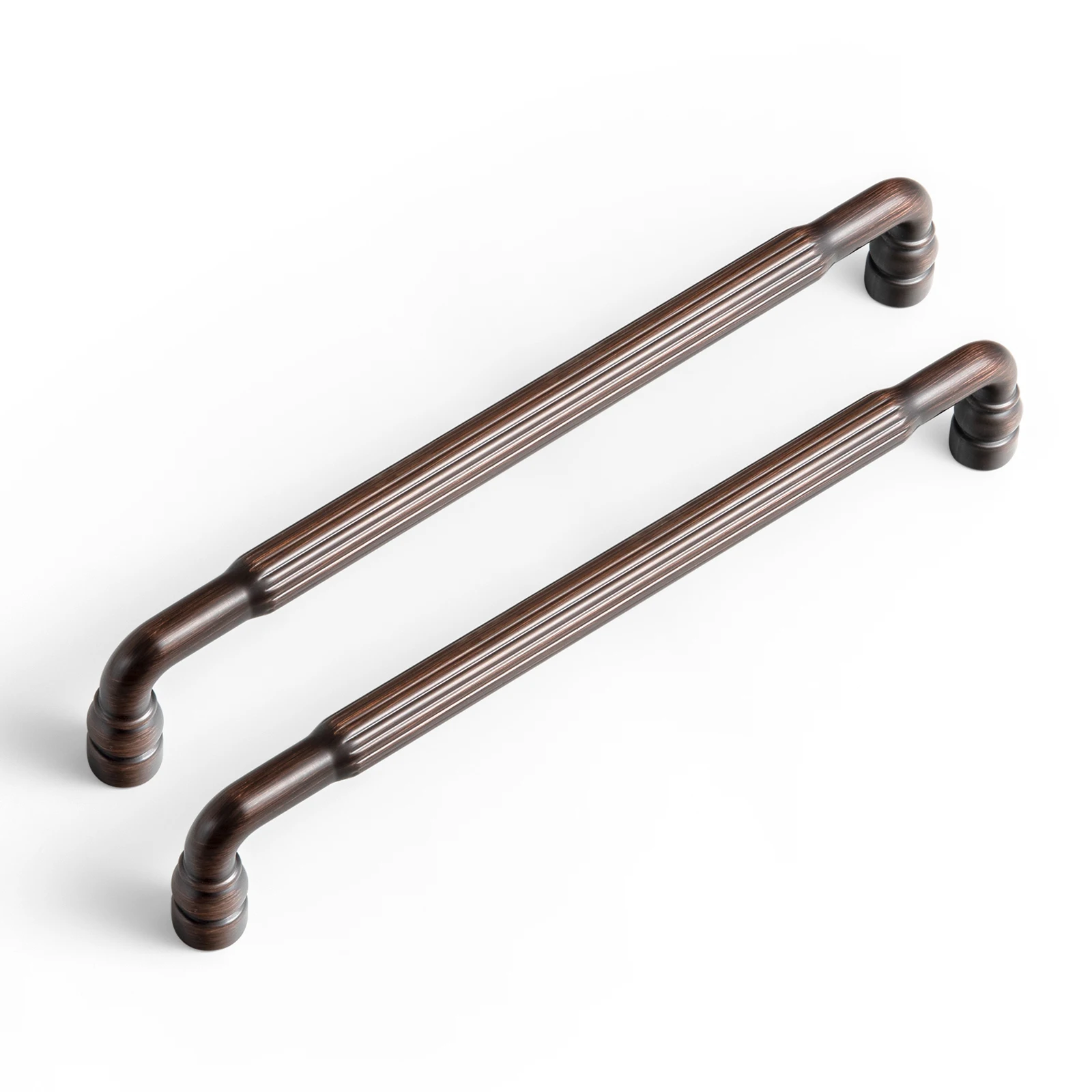 Goo-Ki Oil Rubbed Bronze Cabinet Pulls Knurled Texture Drawer Handles Solid Vintage Furniture Handles for Kitchen Cupboard