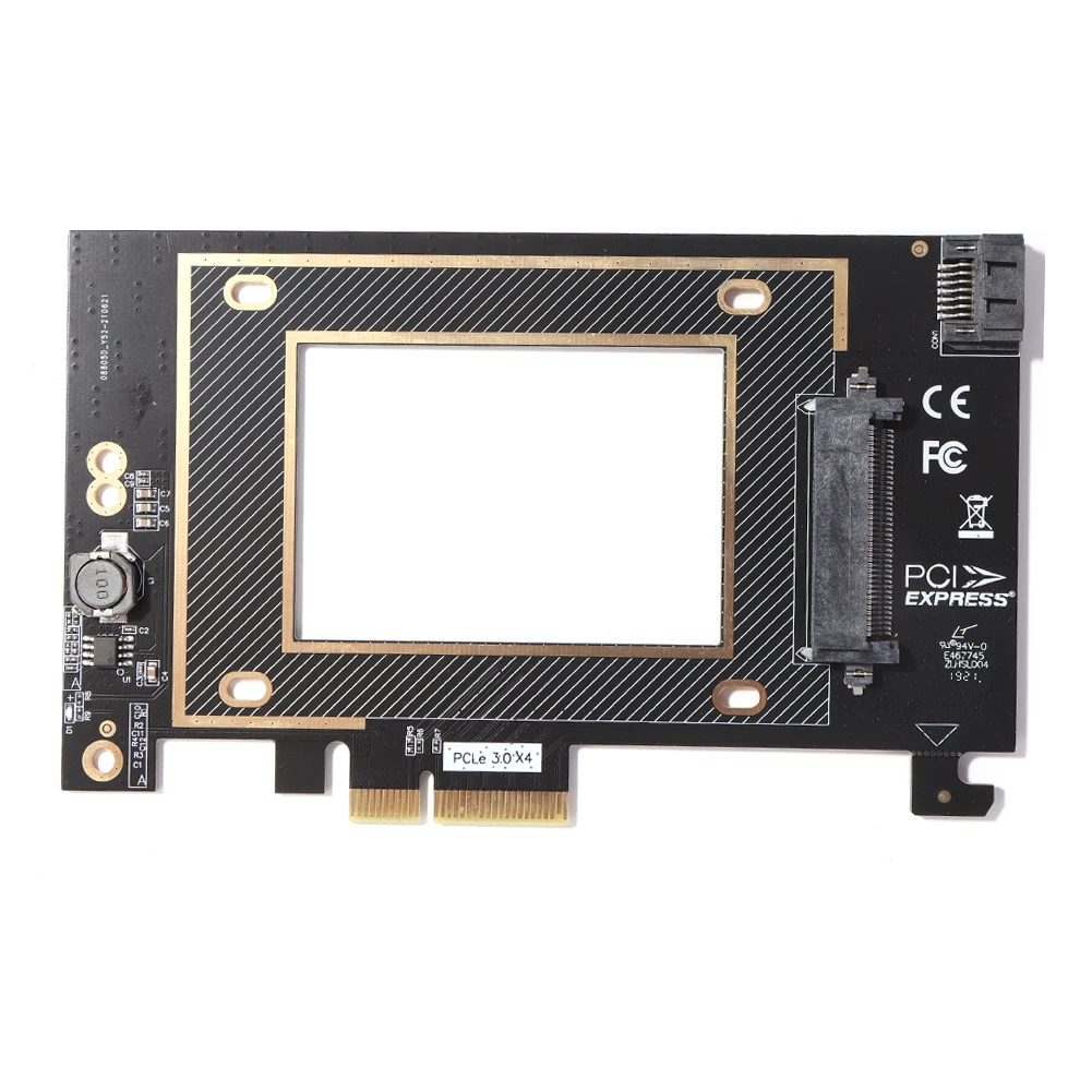 

U.2 SFF-8639 To PCI-E X4 Expansion Card Adapter Gen3x4 for 2.5inch U.2 NVME SSD