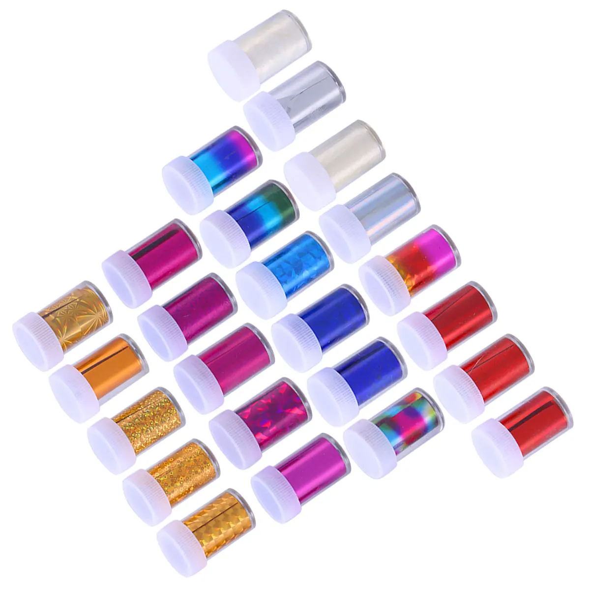 

24pcs Nail Stickers Foil Transfer Accessories Durable Material No Glue Creative Nail Art Decals for Women Party Birthday Holiday