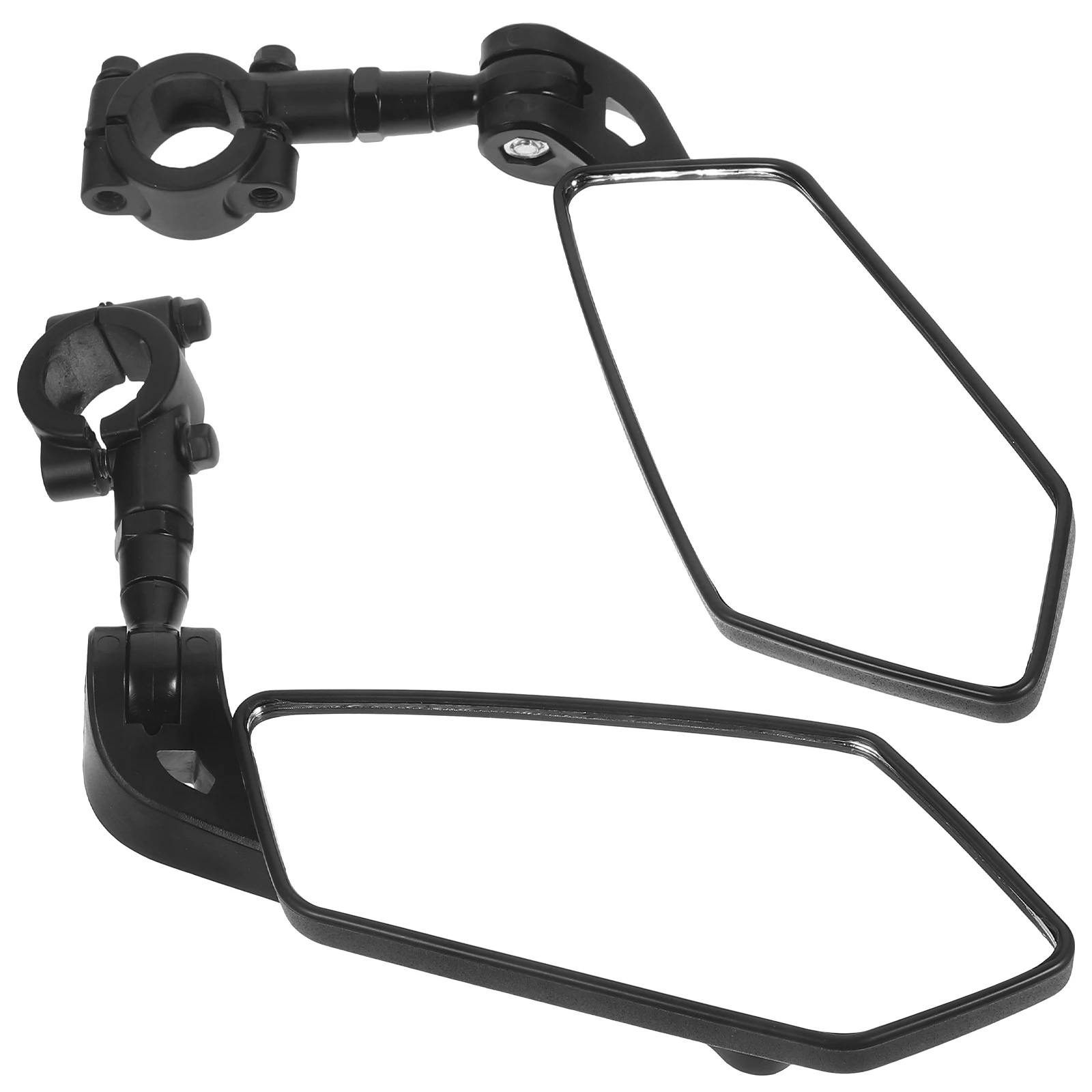 

Bicycle Rear View Mirror Bike Mirrors Handlebar Mount for Ebike Black Plastic Adjustable Height Strong Material Wide Rear View