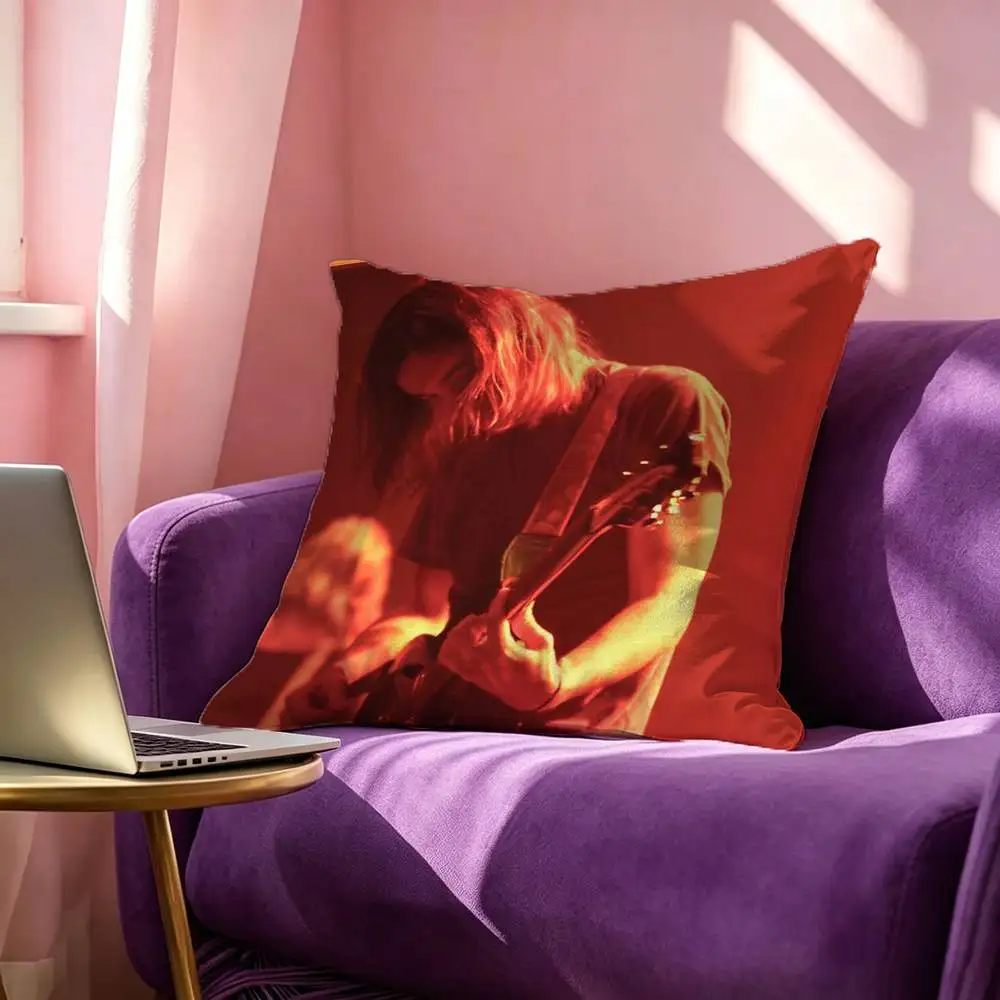 T-Tame Impala Psychedelic Pillow Case Square Double-Sided Sofa Cushion Cover Bedroom Bedside Pillow