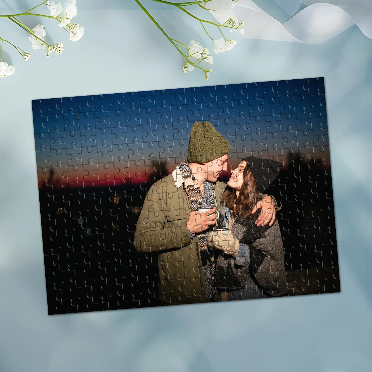 35/300/500/1000pcs Personalized Custom Photo Puzzle couple Family Friendly Intellectual Ornament Personalised Puzzle