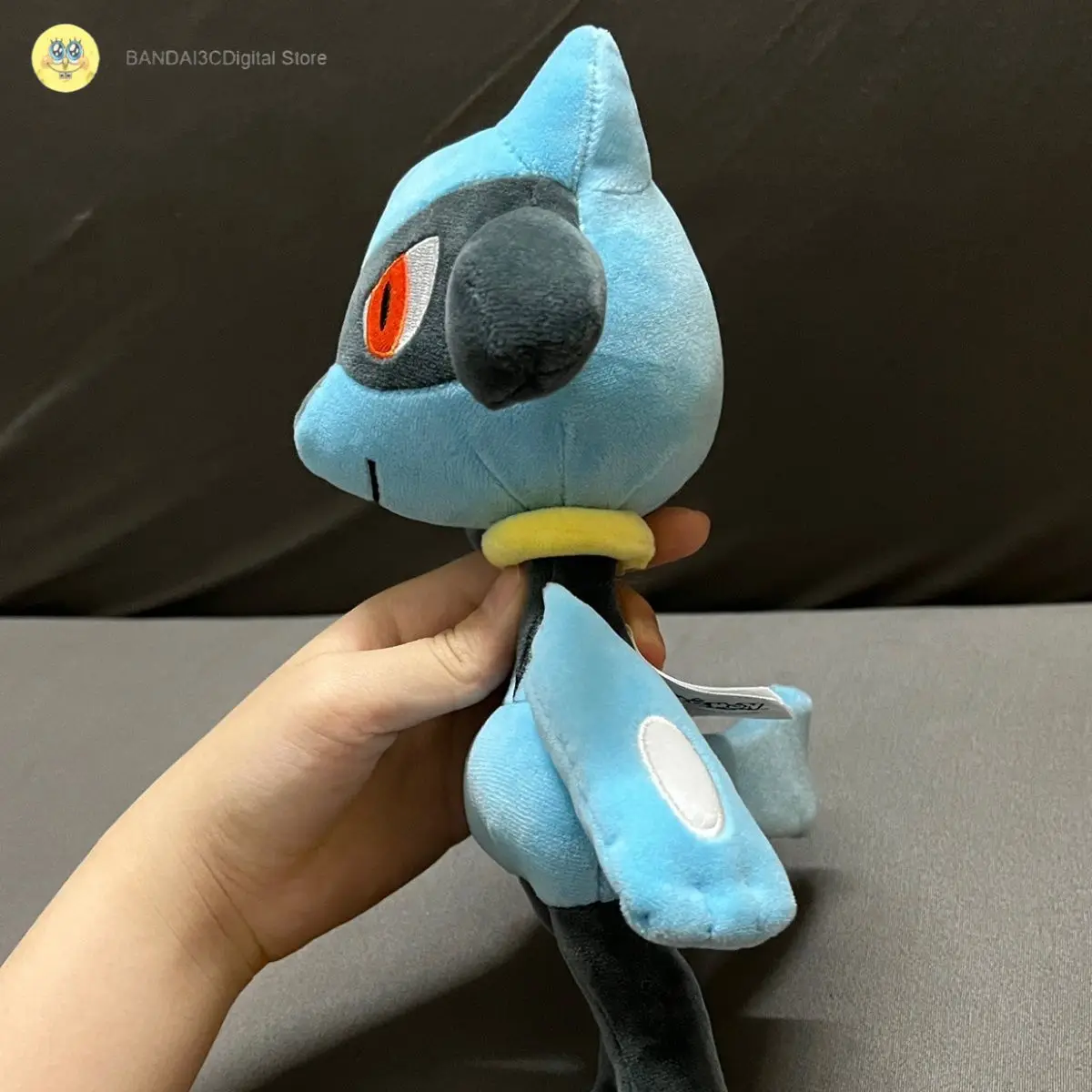 Pokémon Series Greninja Riolu Fantoche de pelúcia, decoração de boneca kawaii, presente de aniversário infantil para menino, pedido original, 20cm