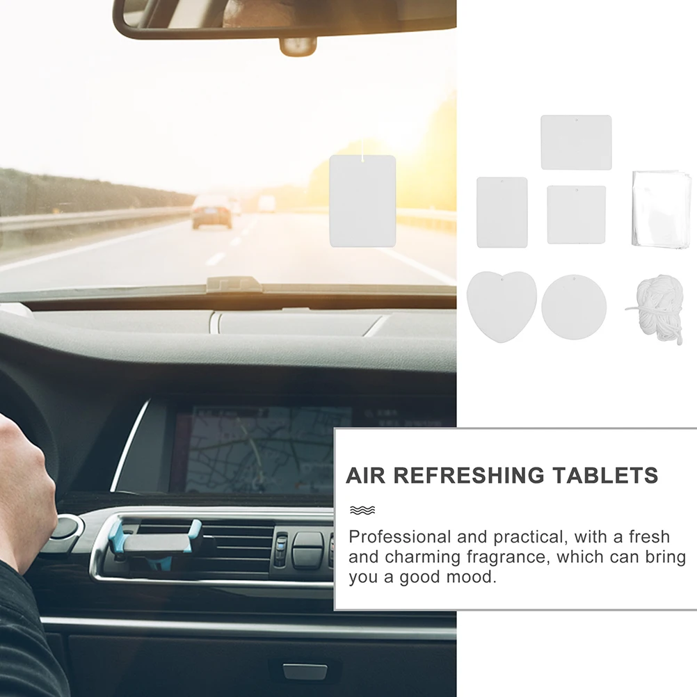 

sublimation blanks Sublimation Air Freshener Sheets Car Scented Hanging Sheets Fragrance Sheets