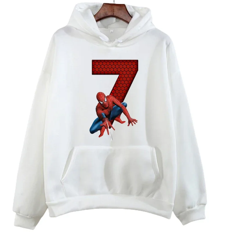 Cool Cartoon Lucky Number Hoodies para mulheres, moletons com gola O, tops femininos, streetwear casual, roupas pulôver, outono