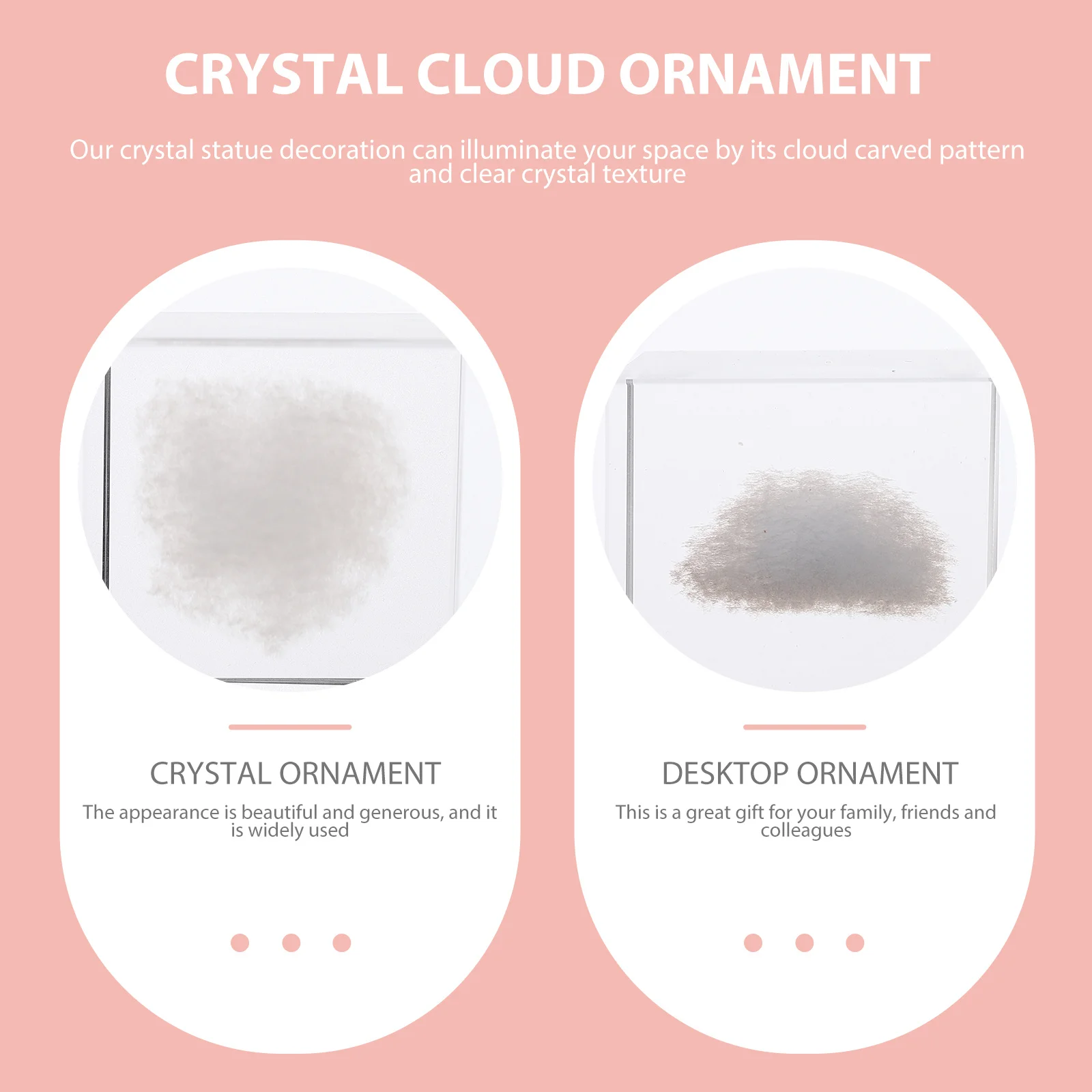 

Charming Creative Crystal Cubic Ornament Exquisite Housewarming Gift Decor Ornament Home Decor Exquisite Home Decoration