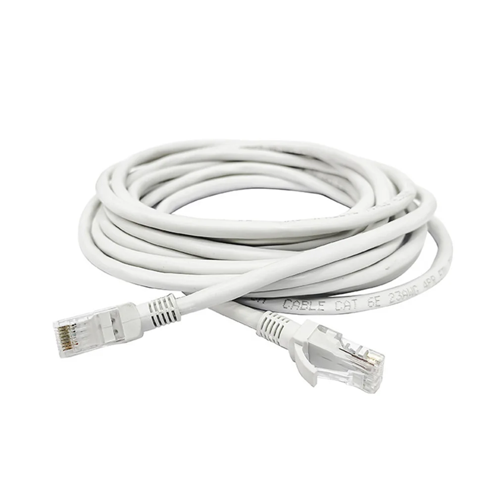 

15 Meters CAT6 Ethernet Cable Network Jumper White High Speed Data Transfer Connector for PC Server Printer Router