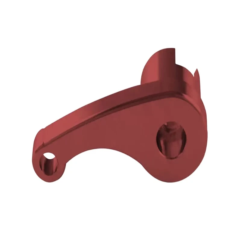 

CNC machining red anodized aluminum alloy model car / robotic arm rocker arm connecting rod parts