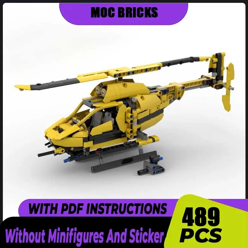 

Военная модель истребителя Moc, строительные кирпичи NewsRaptorX1, модель вертолета, технологические блоки, подарки, игрушки, набор «сделай сам», сборка, праздник