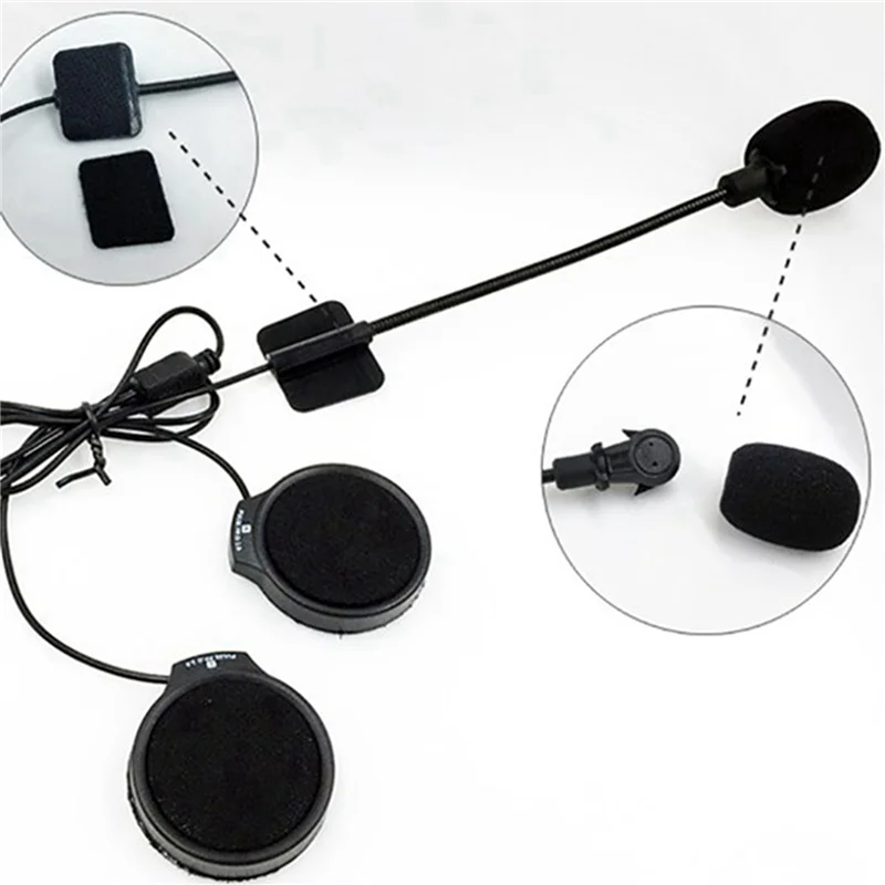 4 Set Motorcycle 5.0 Bluetooth Helmet Intercom Universal Pairing Earphone Headset With CNC Noise Reduction BT22