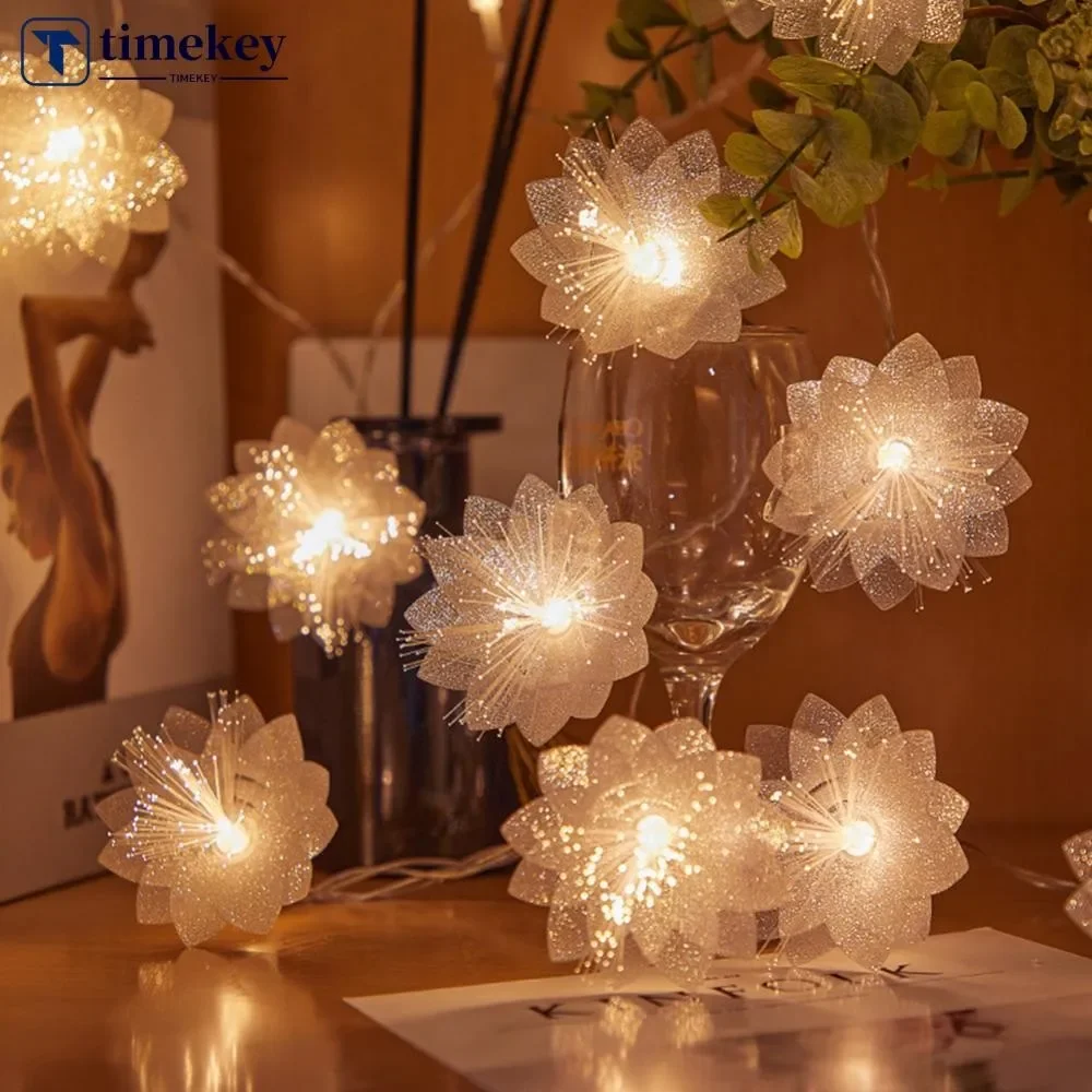 2/3m LED Flower Fairy LED String Lights Garland Twinkle Light Copper Wire Lighting Christmas Party Wedding Home Decoration