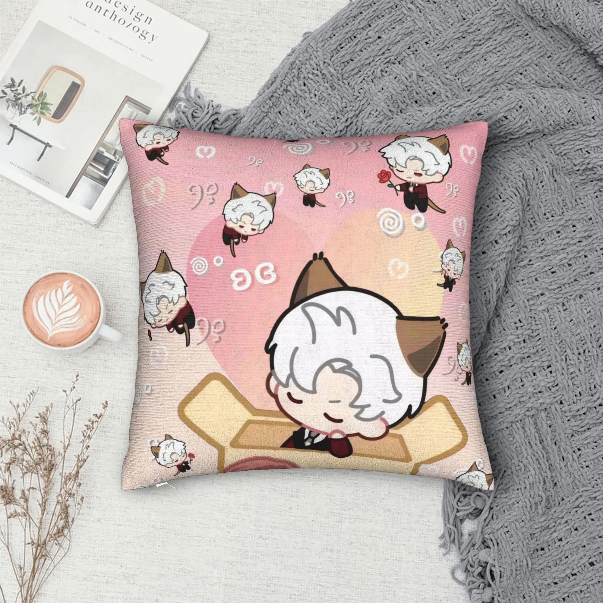 Pillow Case COOL V-Valko L-Love and Deepspace Design  Pillow Cover For Sofa Bedroom Home Decor Vintage Pillowcases