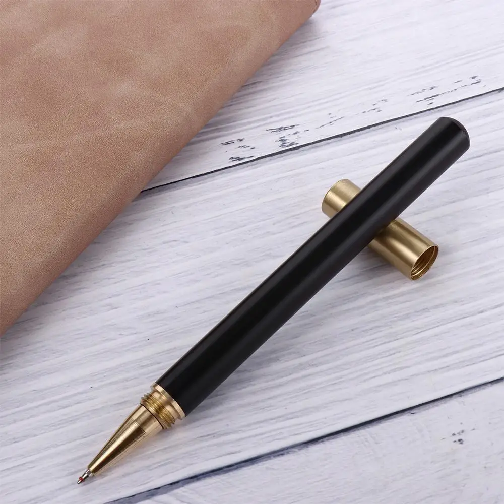 Pen Black Refill Ballpoint Office Supplies Writing Tools Business Metal Gel Pen Wood Rollerball Pen Brass Pen Roller Ball Pen
